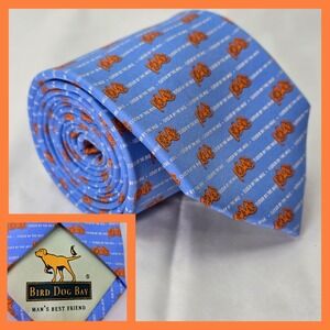 Bird Dog Bay Tie Blue Closer By The Mile PMC Pan Mass Challenge Necktie